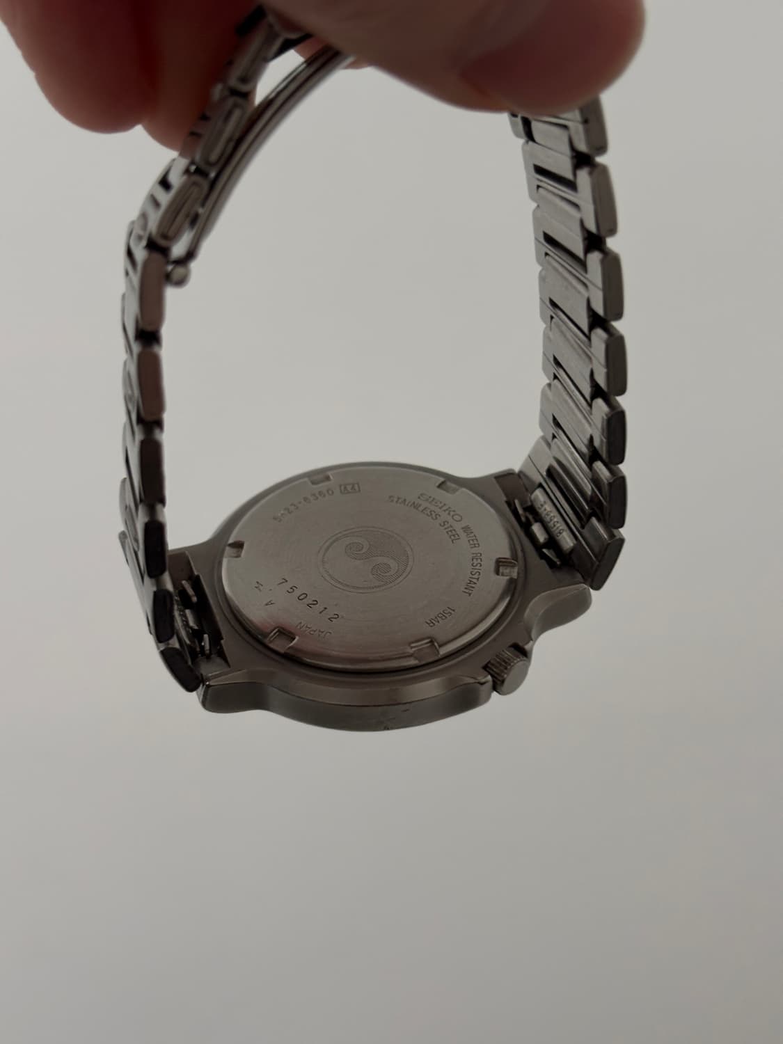 1980년대 SQ Sports 블랙 다이얼 실버 쿼츠 남성 상품이미지9