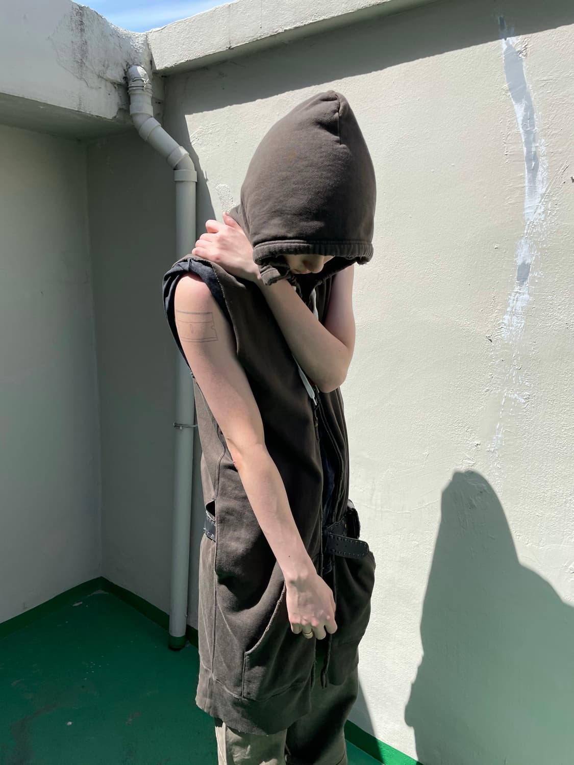 넘버나인 데미지 롱 후드 상품이미지9