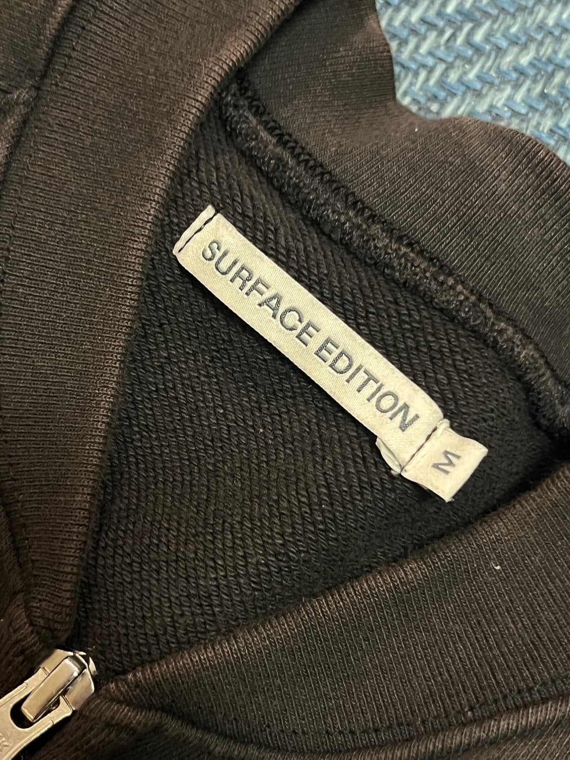 [M] 서피스에디션 스웻 스타디움 자켓 블랙 상품이미지3