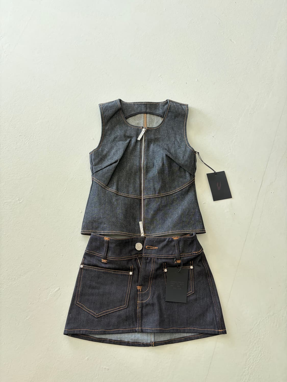 venedacarter 데님 셋업 상품이미지2