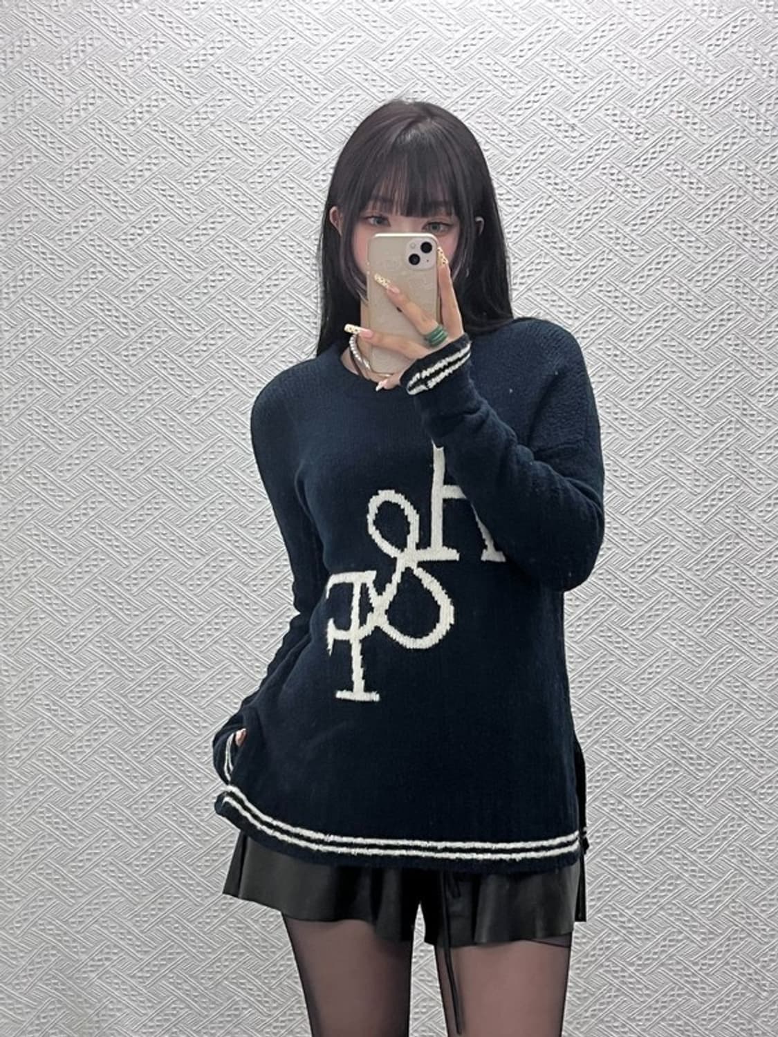 아베크롬비 올드스쿨 레트로 Y2K 여리 빅로고 니트 90 C09672 상품이미지2