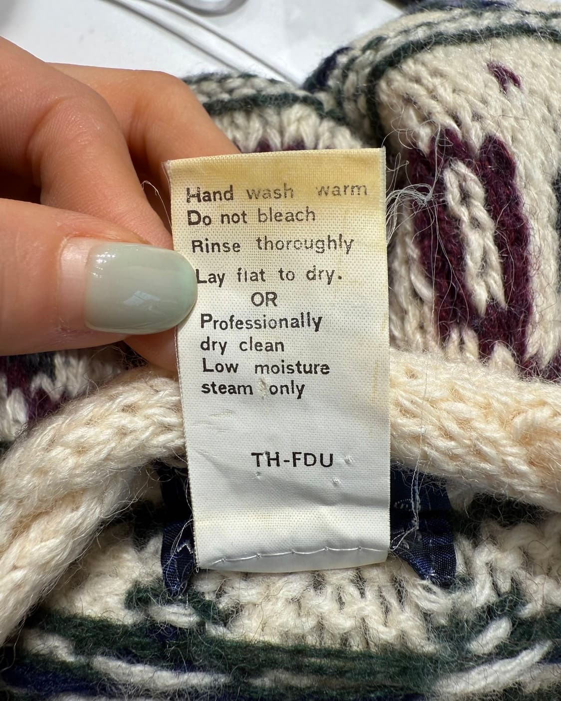 울리치 아이보리 노르딕 울 니트  상품이미지9