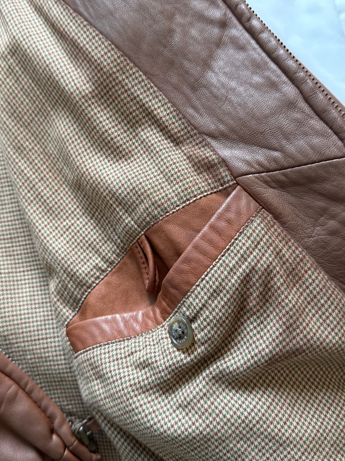 [L] 폴로 맥스웰 가죽 자켓 브라운 상품이미지8