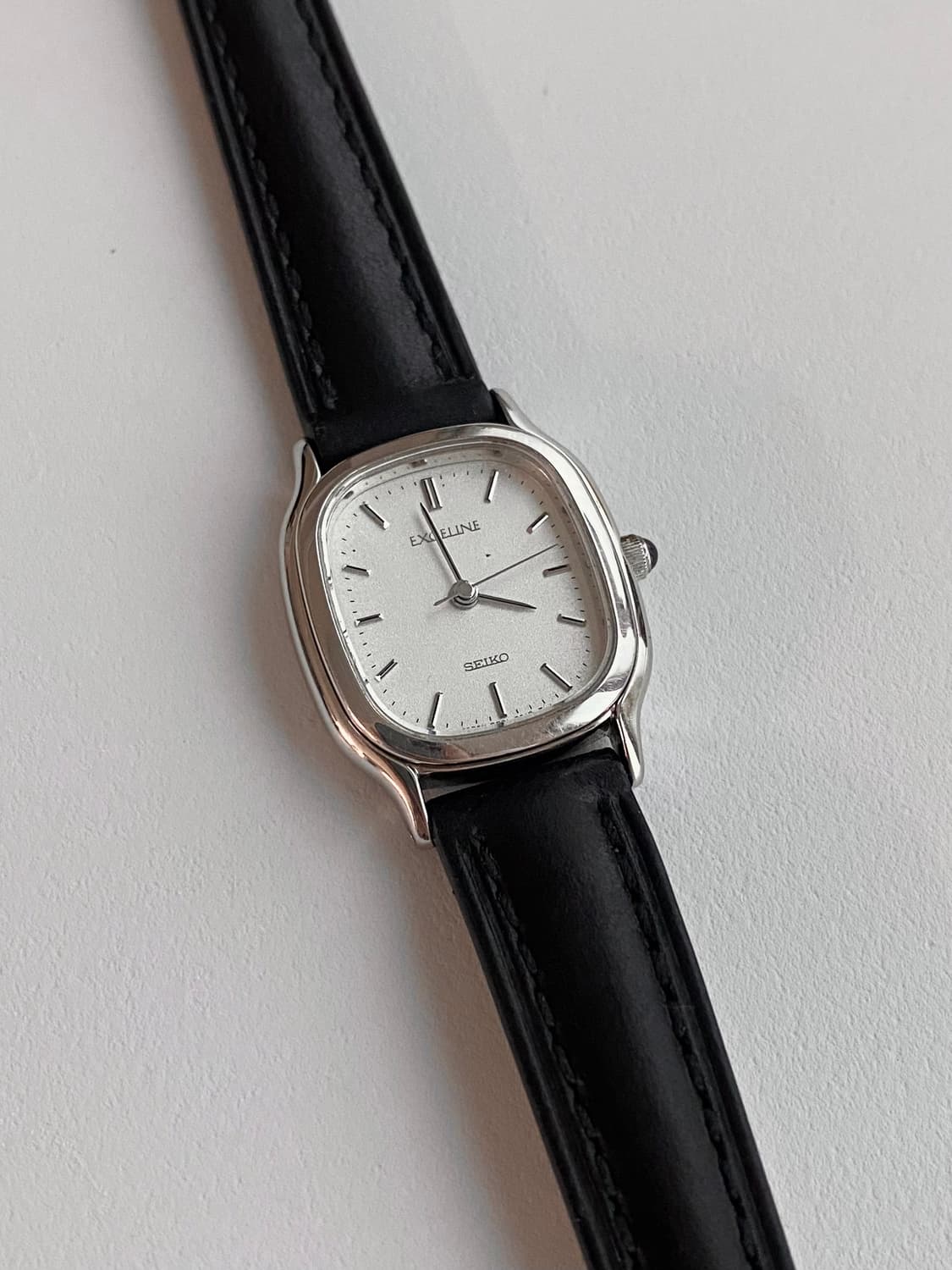 Seiko 세이코 엑셀린 쿼츠 스퀘어 실버 레이디스 상품이미지1