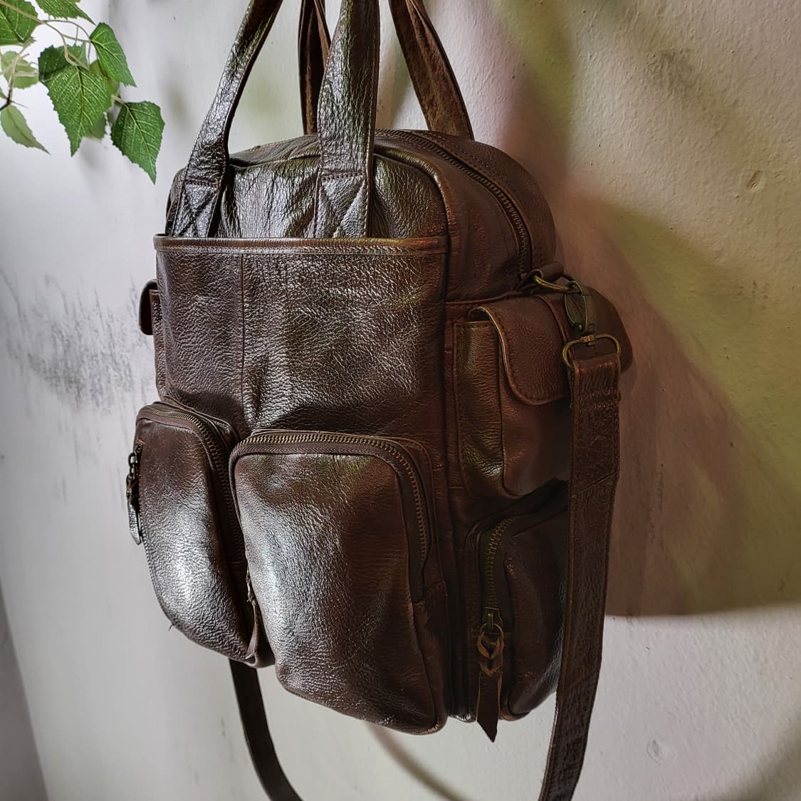 빈티지 레더 크로스백 상품이미지4