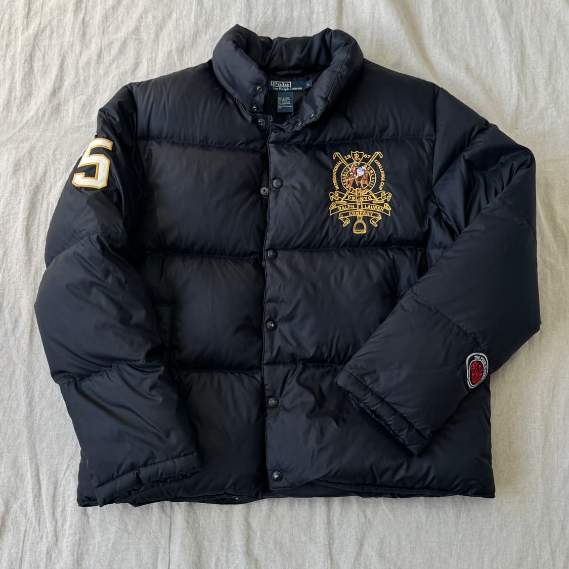 폴로랄프로렌 빈티지 자수 다운 패딩 L 상품이미지1