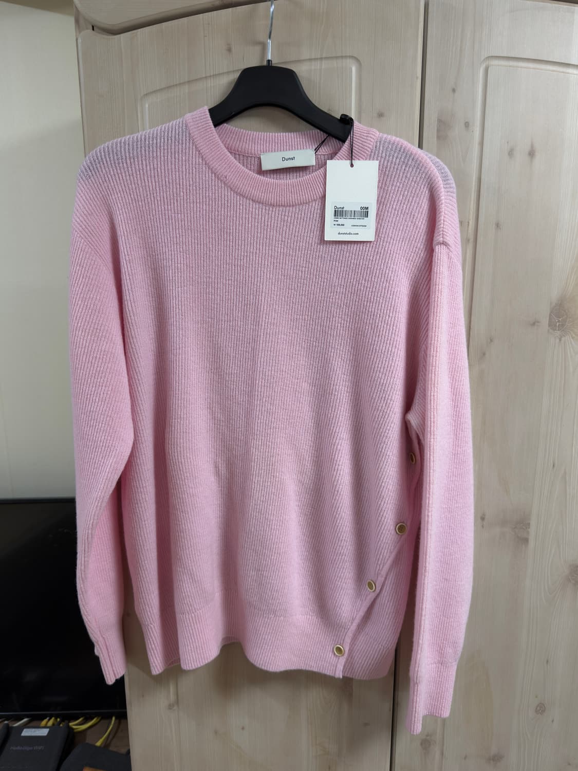 던스트 버튼 크루넥 니트 M 상품이미지1