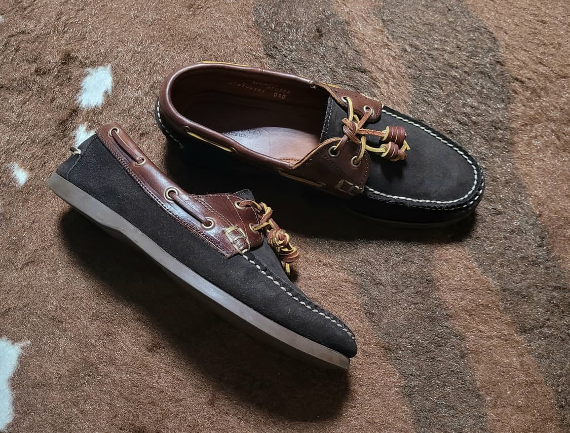 폴로 랄프로렌 남성용 스웨이드 보트슈즈(9E/Made in USA) 상품이미지6