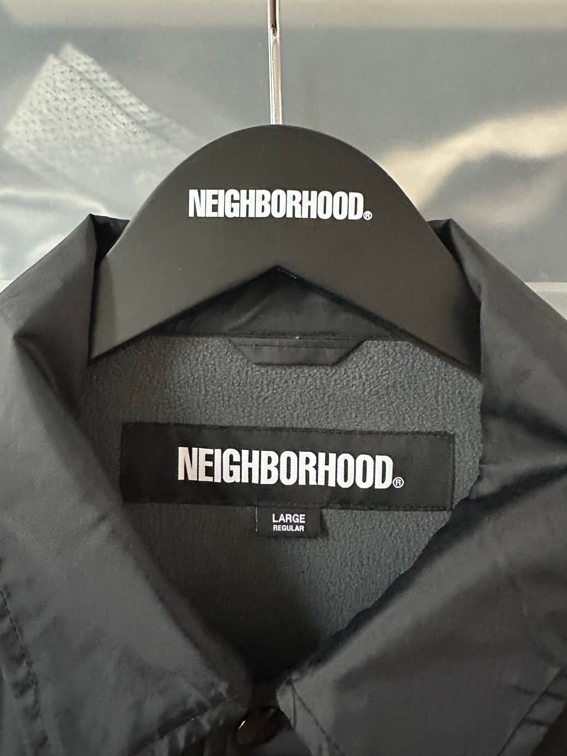 네이버후드 블랙 코치 자켓 L 상품이미지4