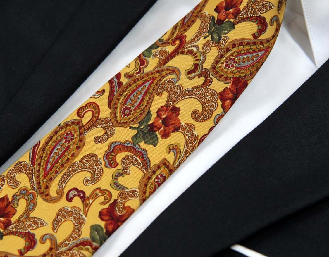 랑방 9.3cm A등급 페이즐리 남자 명품 넥타이 상품이미지5