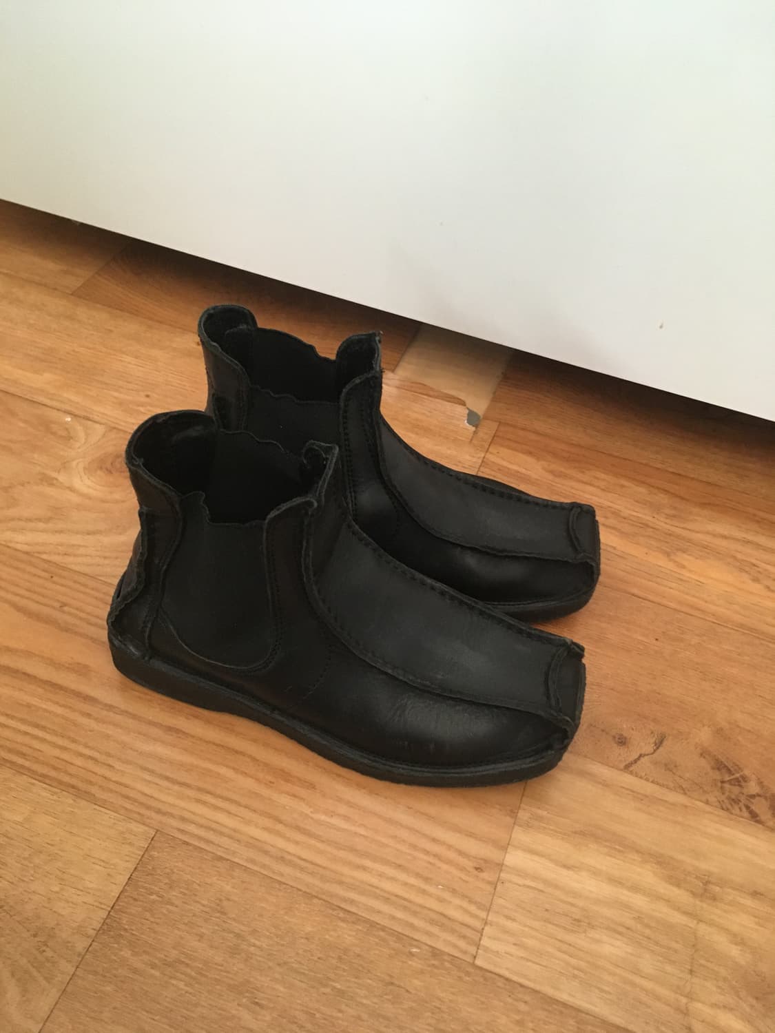 요지 야마모토 스퀘어토 레더 부츠 상품이미지4