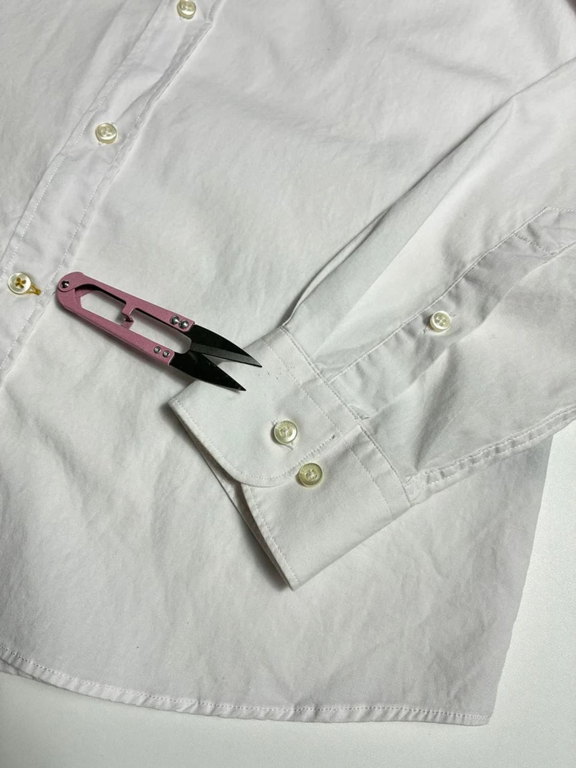 바버 Barbour 자수 로고 화이트 옥스포드 테일러드 셔츠 R1919 상품이미지5