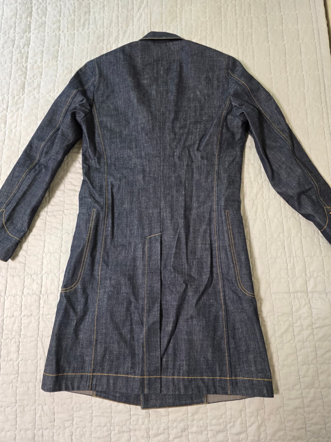 [명품/새상품] 돌체앤가바나 데님 더블 롱코트 상품이미지9