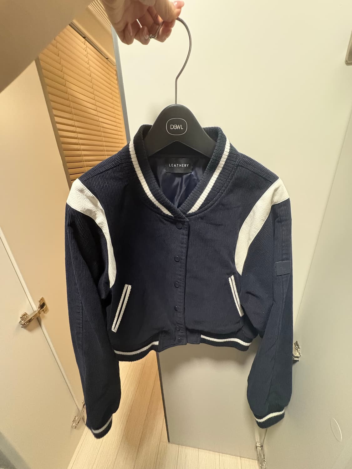 레더리 코듀로이 바시티 테디 자켓 상품이미지3