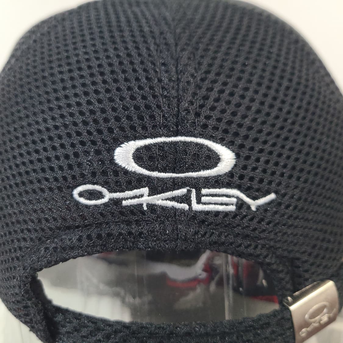 오클리 빈티지 블랙 자수 로고 메쉬 캡 모자 볼캡 상품이미지7