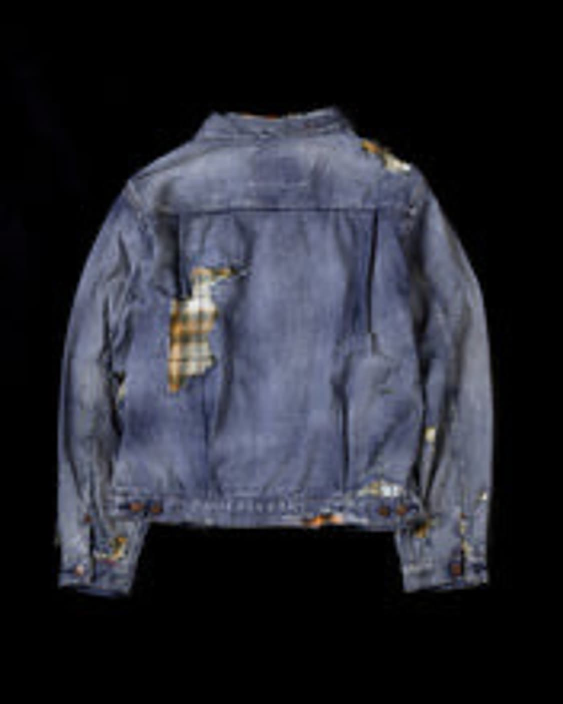 아나크로놈 체크 콤비 데님 자켓 3사이즈 상품이미지2