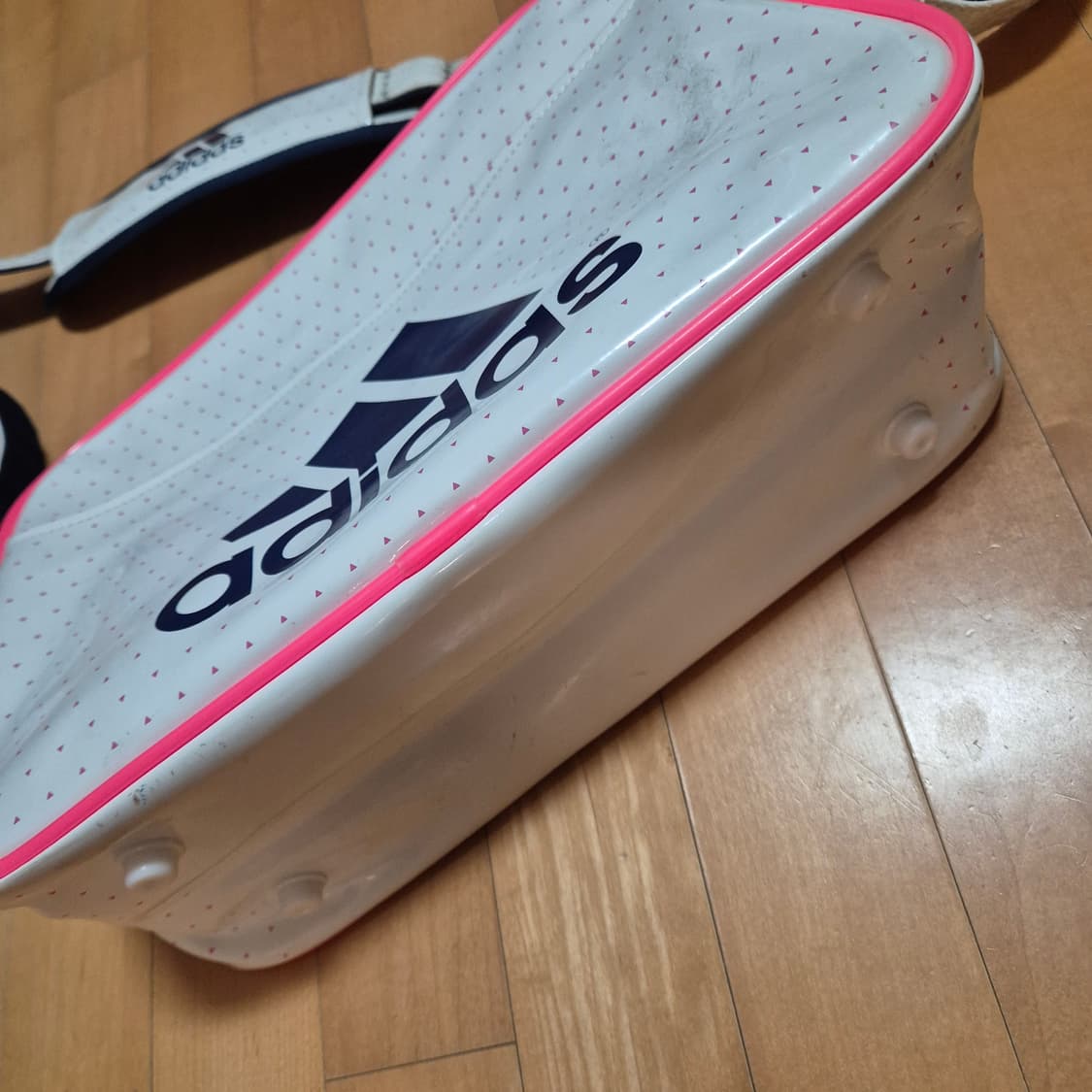 급처) 아디다스 에나멜 백 화이트 핑크 스포티 러블리 데일리 상품이미지7