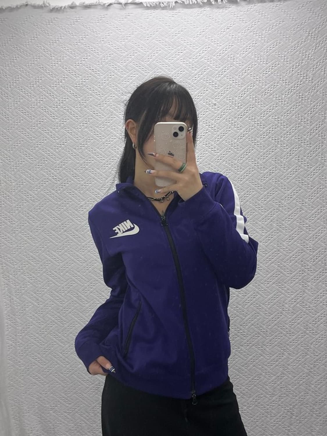 나이키 레트로 Y2K 딥퍼플 져지 집업 100 C07784 상품이미지1