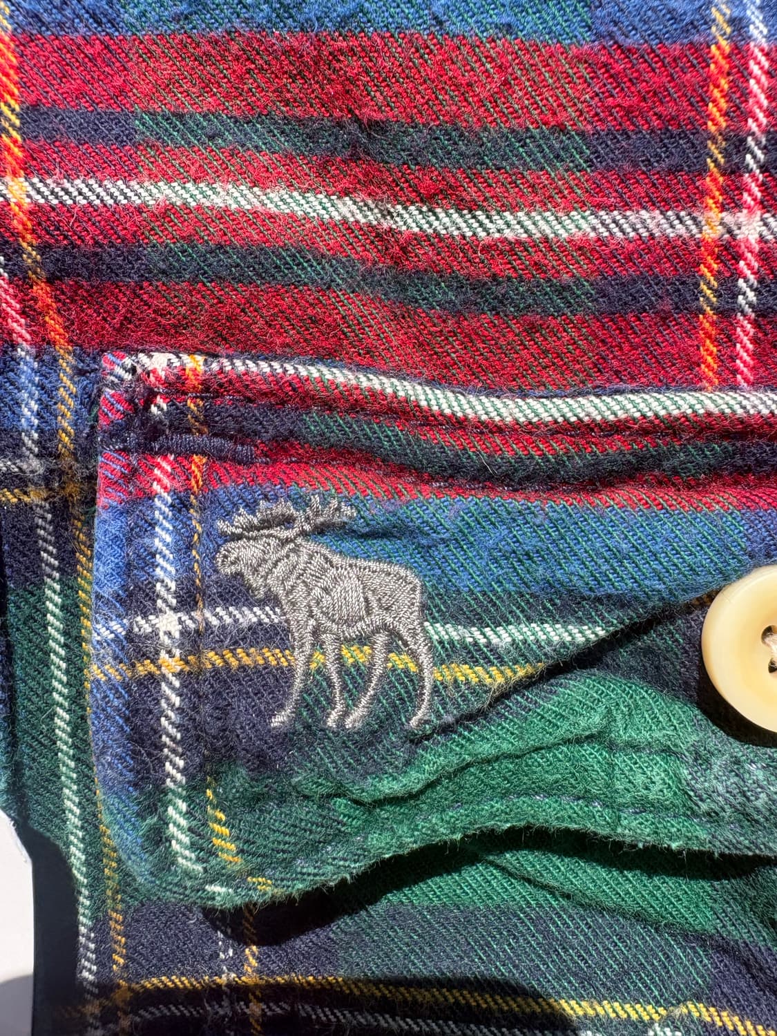 아베크롬비 플란넬 체크셔츠 B185 상품이미지3