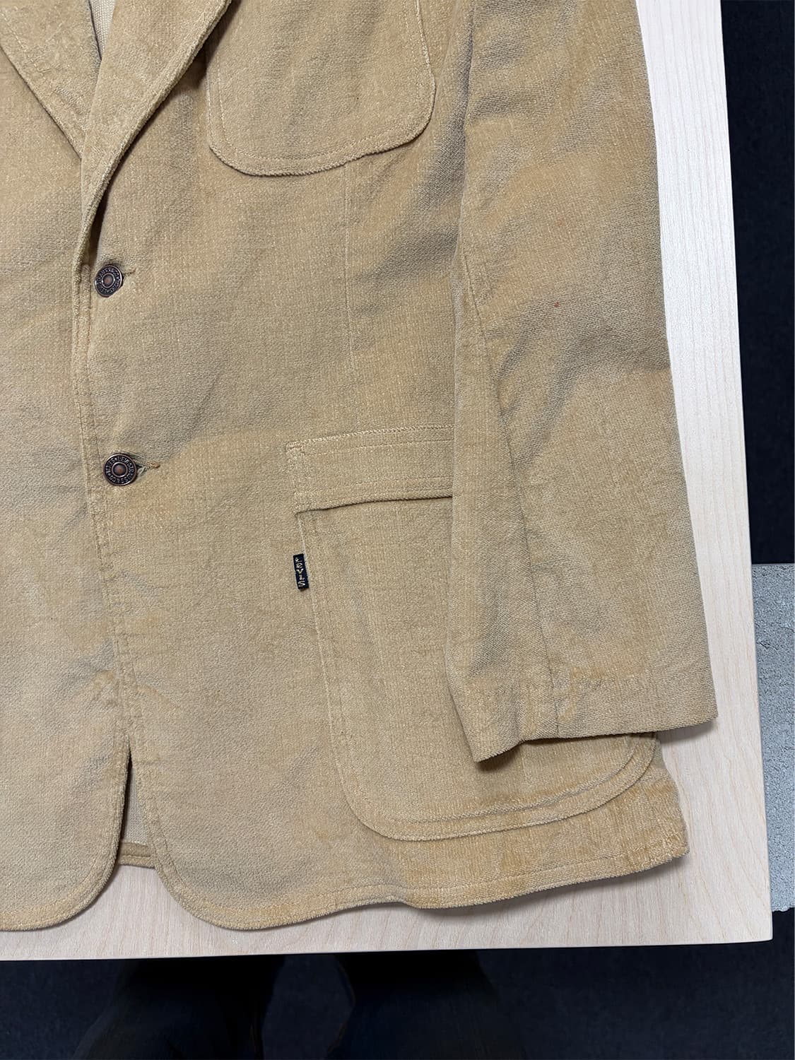 70s USA 리바이스 코듀로이 블레이저 자켓 상품이미지7