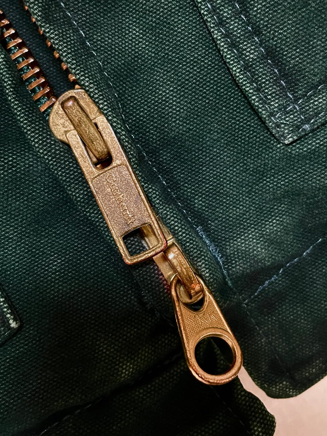 칼하트 샌드스톤 덕 자켓 다크그린 S 105 상품이미지5