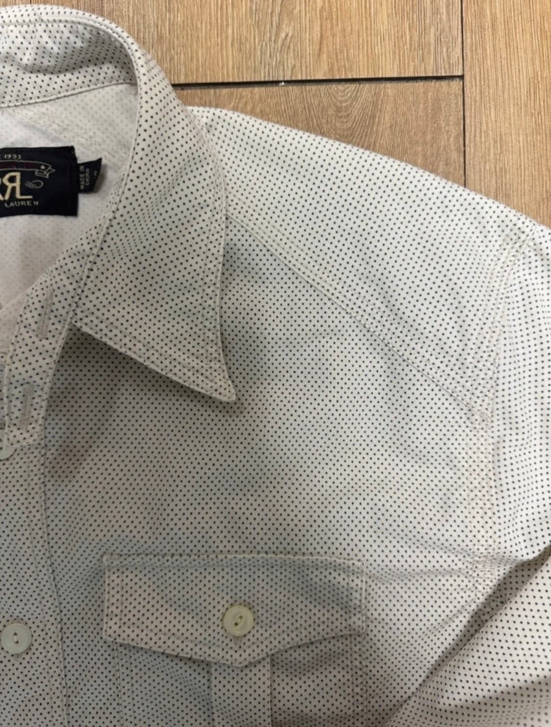 RRL 더블알엘 도트 웨스턴 셔츠 S 정품 상품이미지3