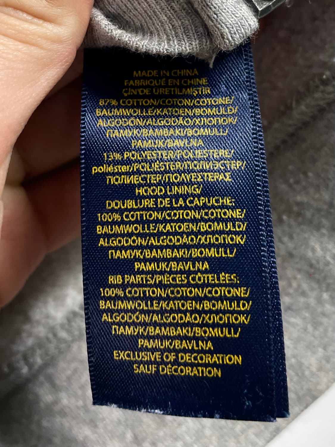 폴로 랄프로렌 보이즈 스웻 후드집업 (on.137) 상품이미지7