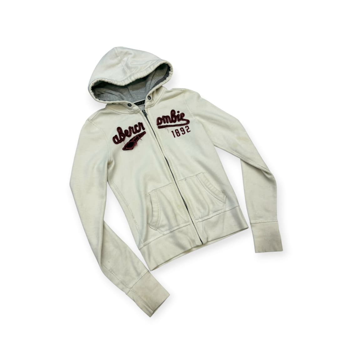 아베크롬비 크림 후드집업 상품이미지1