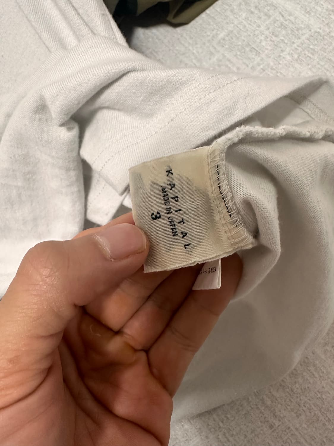 캐피탈 20 텐지쿠 링거 티셔츠 컬리지 캣 피탈 Pt 라이트 그레이 상품이미지4