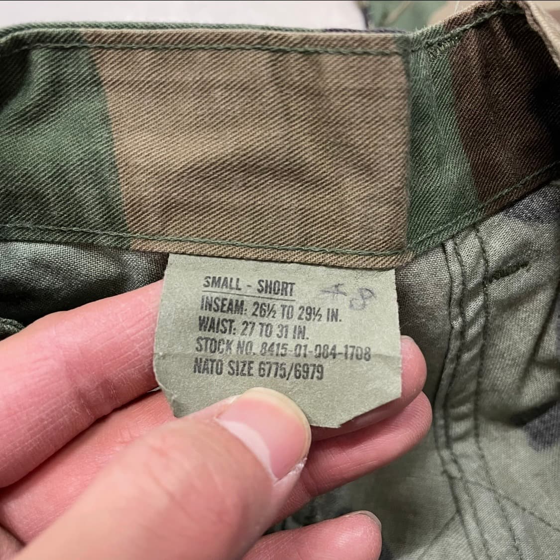 미군 오리지널 90s 우드랜드 컴뱃바지 군복바지 30인치 상품이미지5