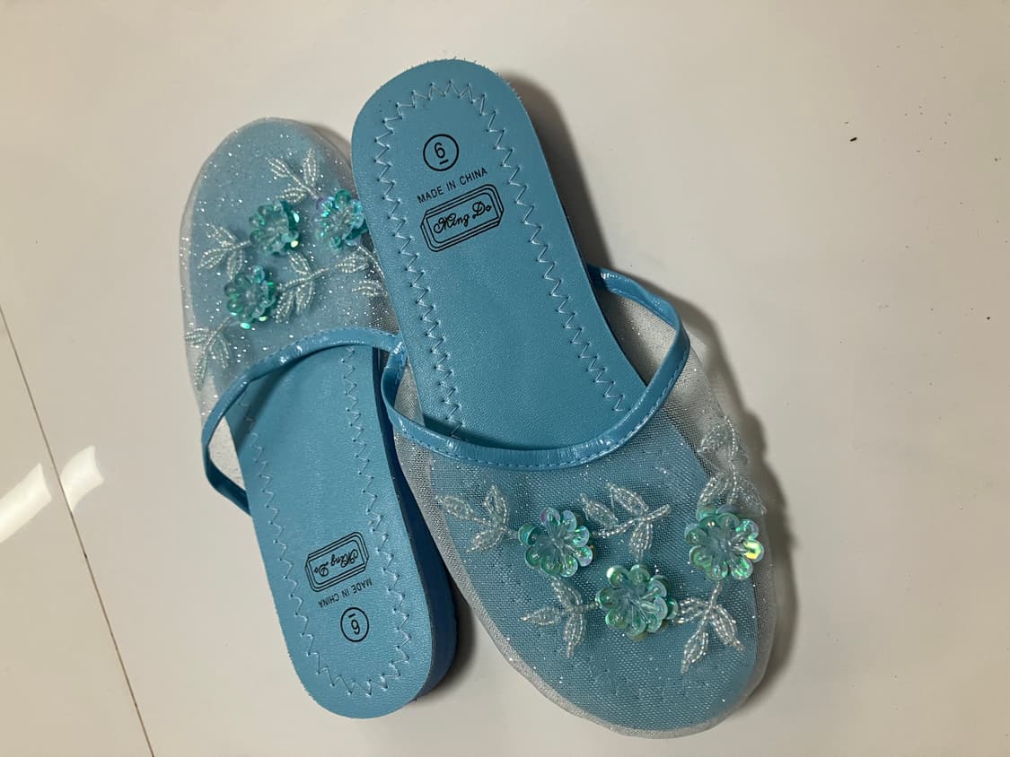 2000s Y2K 메쉬 샌들 슬리퍼 세퀸 뮬 3컬러 상품이미지5