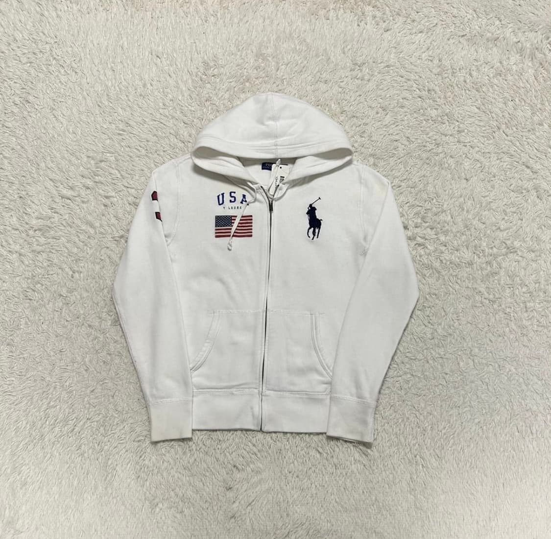 폴로 usa 성조기 후드집압 상품이미지1