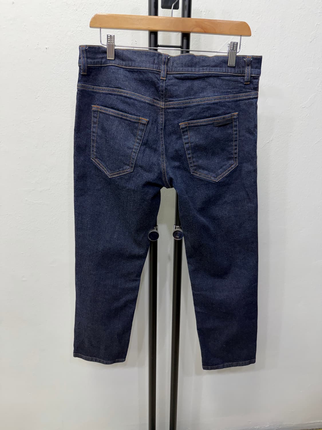 정품) 프라다 타이트핏 로고 데님 청바지 32 상품이미지5