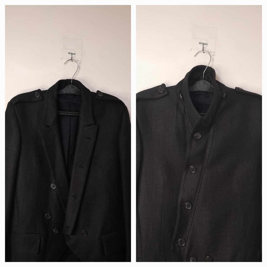 앤드뮐미스터 블랙 밀리터리 울 테일러링 자켓 S/97정도 상품이미지5