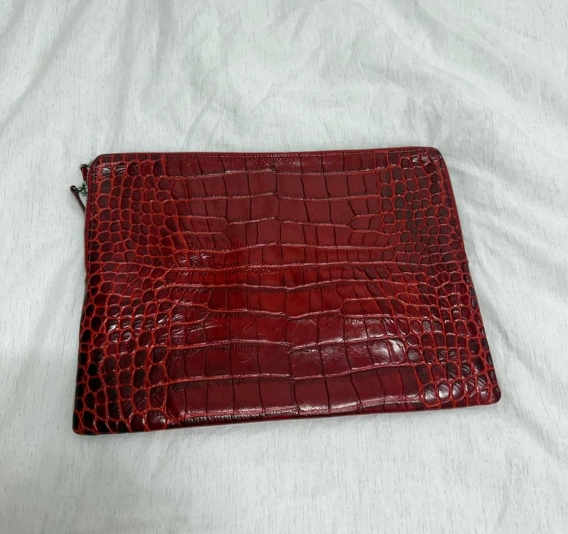 리얼 악어가죽 클러치 상품이미지1