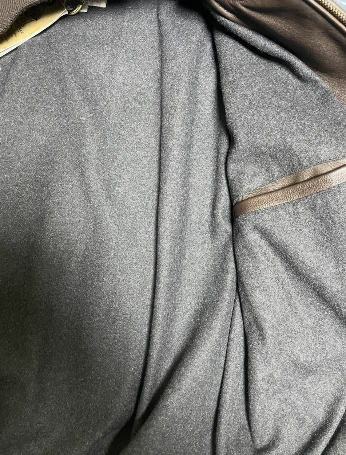 [골든베어] 네이키드 카우레더 베이스볼 자켓 / XL 상품이미지8