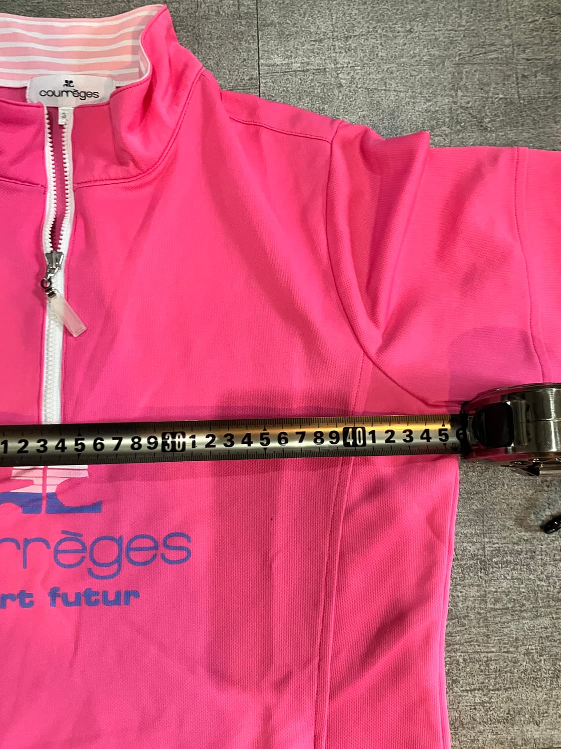 Courreges 꾸레쥬 핀터깔y2k 하구미모리걸 반팔티셔츠 상품이미지2
