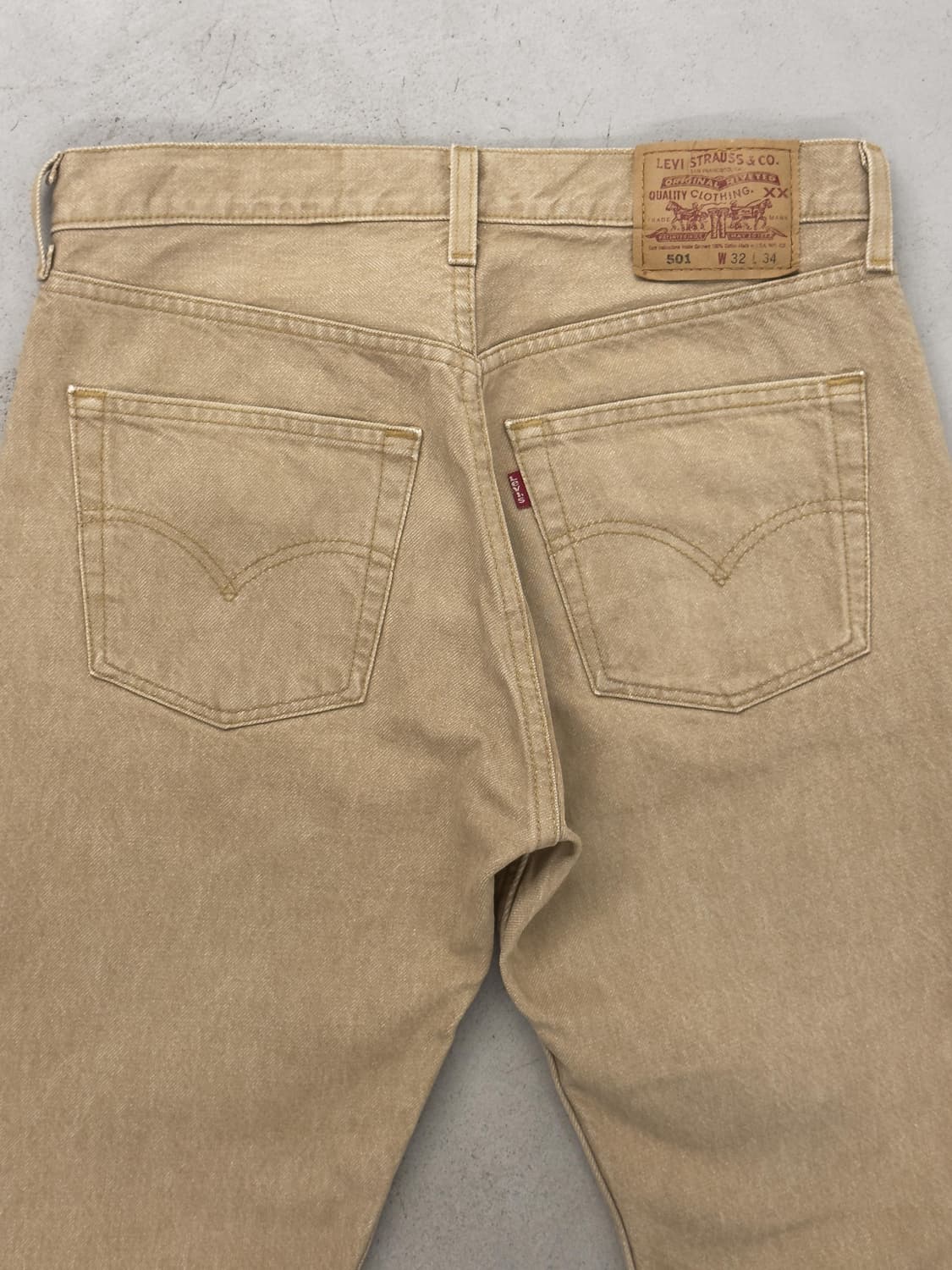 리바이스 501 USA 베이지 데님 상품이미지4