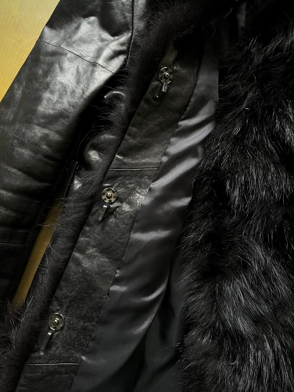 V-Kei Black Real Lamb & Raccoon Fur JK 상품이미지8