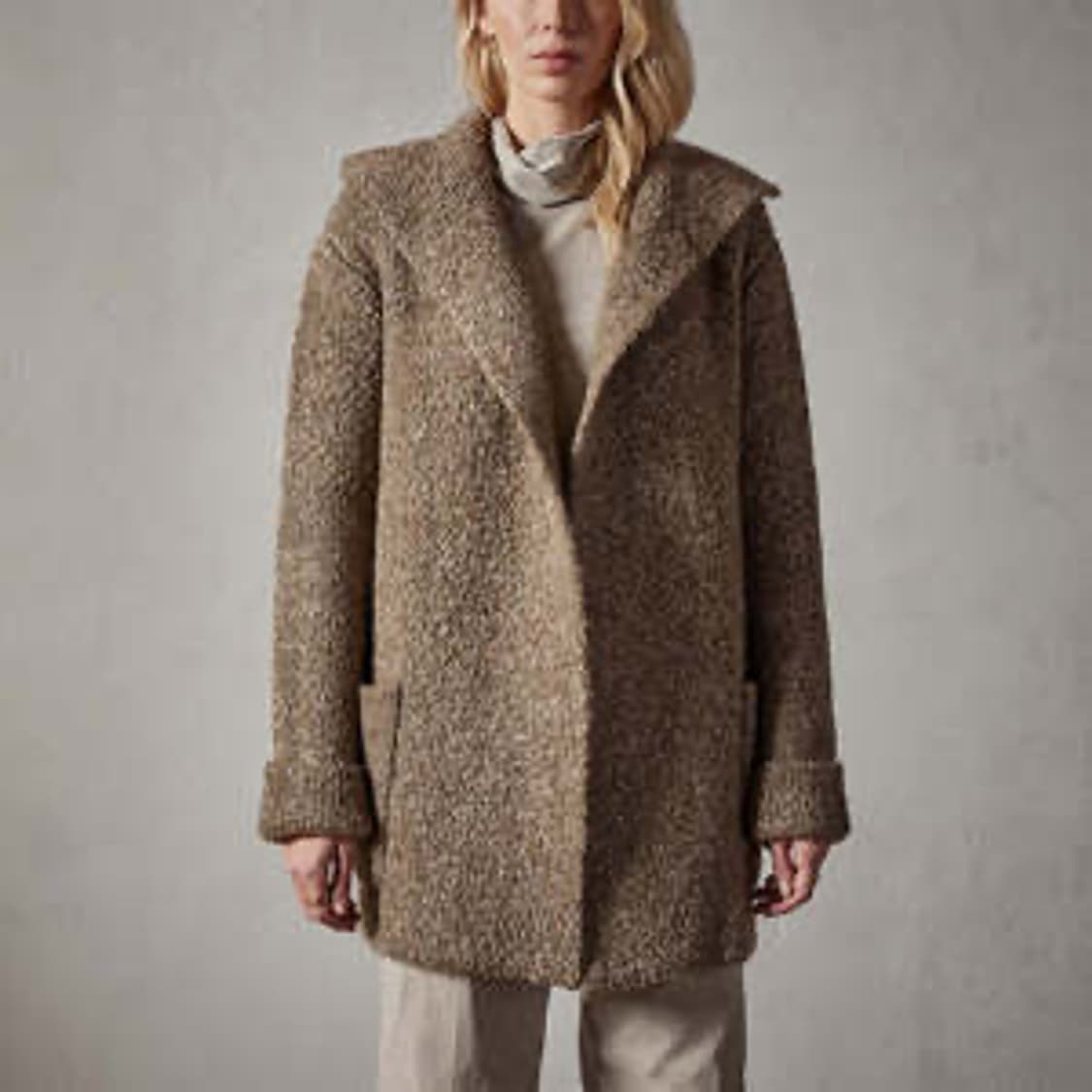 (정품/새상품) 제임스펄스 여성 올리브 후드 가디건 겸 반코트 상품이미지4