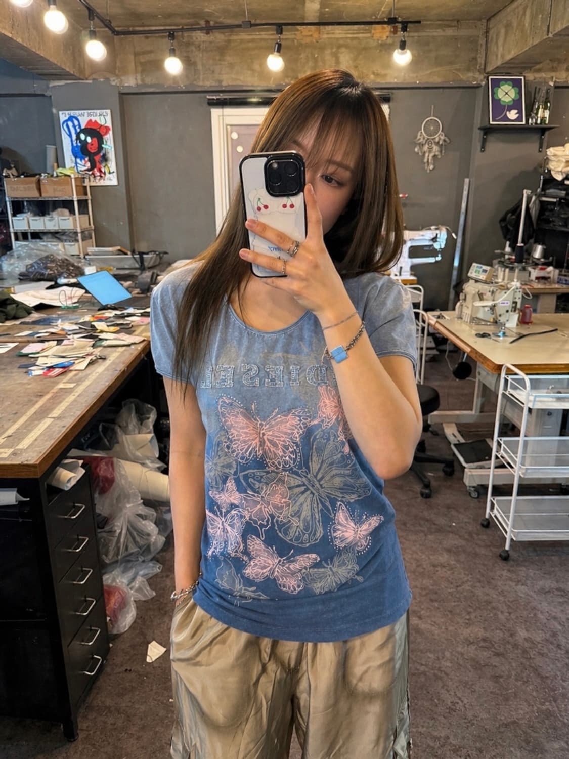 Diesel Butterfly Gradient Tee 상품이미지2