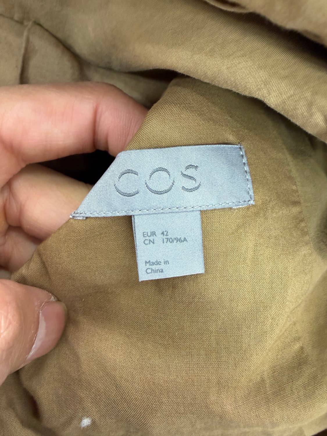 정품) COS 코스 오버핏 베이지색 더블 버튼 자켓 42 상품이미지6
