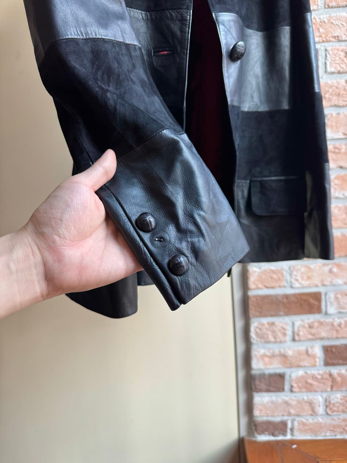 LANCETTI 램스킨 스트라이프 자켓 상품이미지7