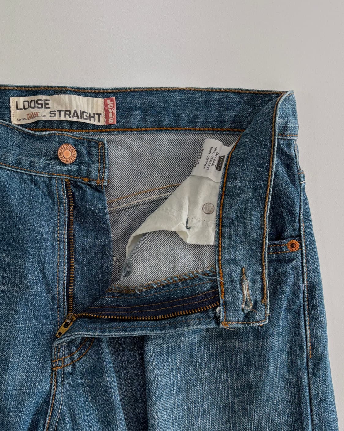 [30인치]리바이스 00s 569 루즈 스트레이트 데님 팬츠 상품이미지6