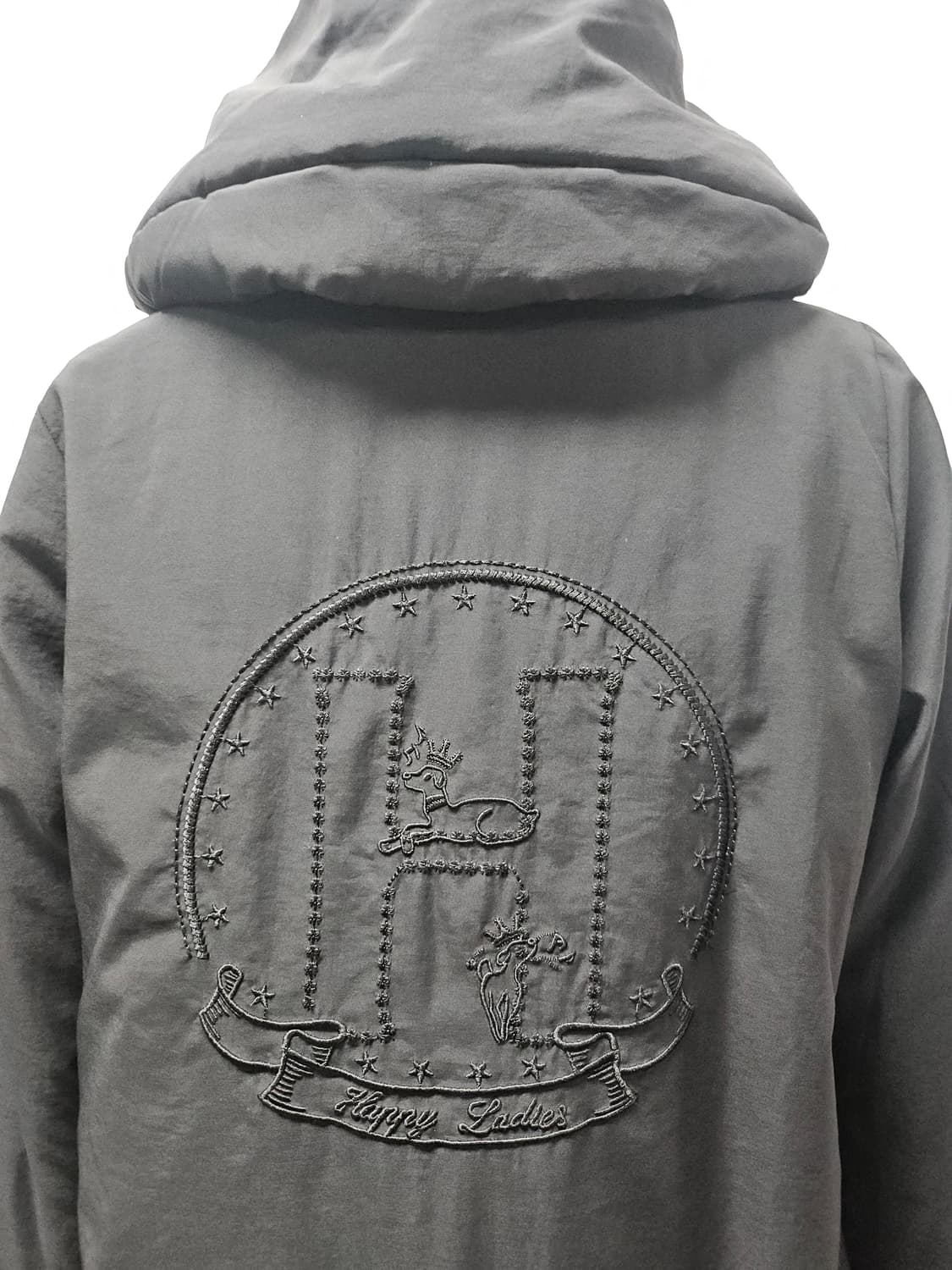 H 로고 자수  블랙 패딩 free 상품이미지4