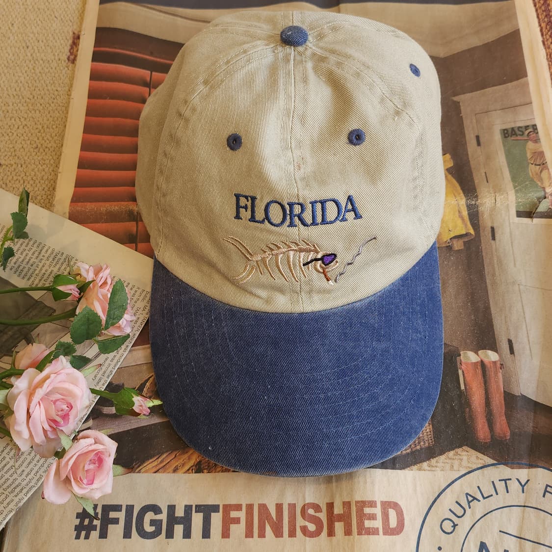 90s 빈티지 캡모자 트러커캡 미국 빈티지 물고기 피싱캡 F 상품이미지1