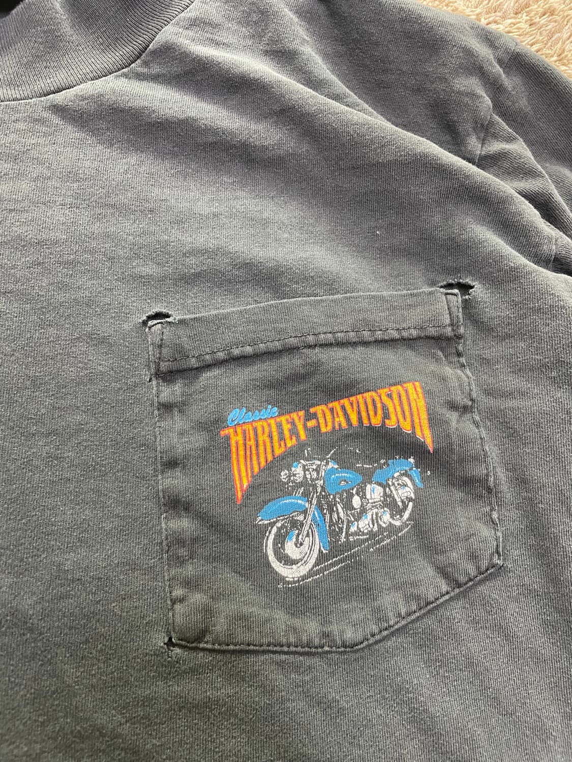 90s harley long sleeve 할리데이비슨 플레임 롱슬리브 상품이미지3