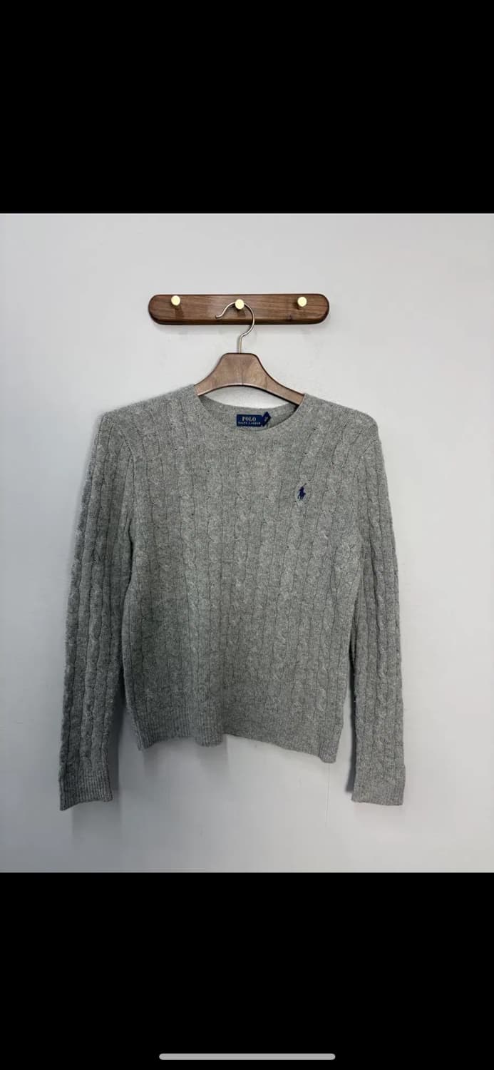 폴로랄프로렌 포니로고 니트 코튼 스웨터 그레이 헤더 H2086 상품이미지2