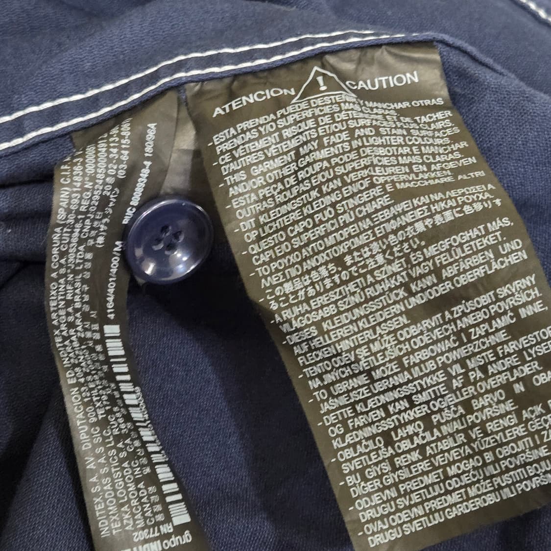 자라 네이비 워크 자켓 M 상품이미지5