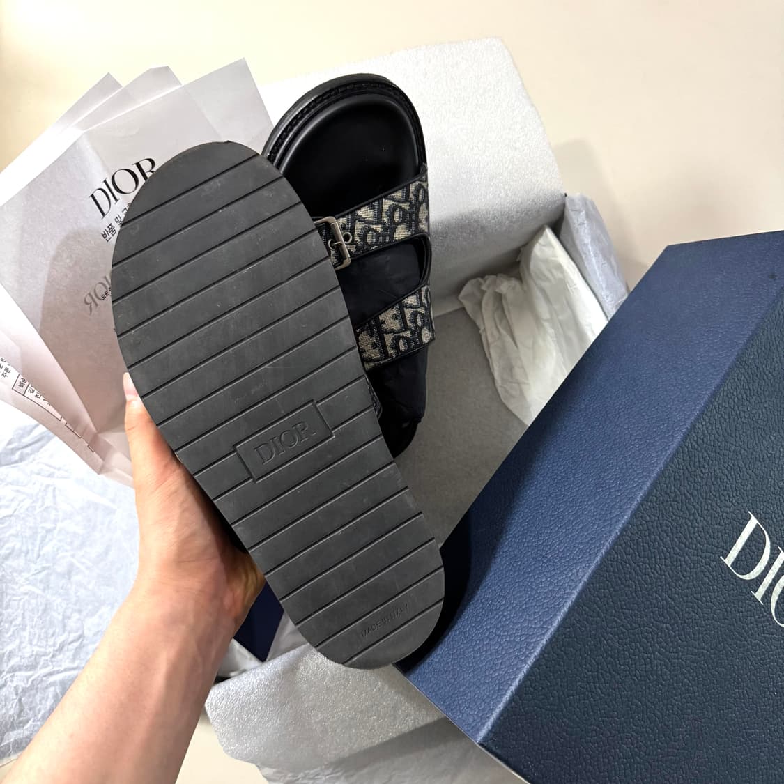 [백화점판/41]디올 오블리크 아쿠아 샌들 / 슬리퍼 상품이미지6